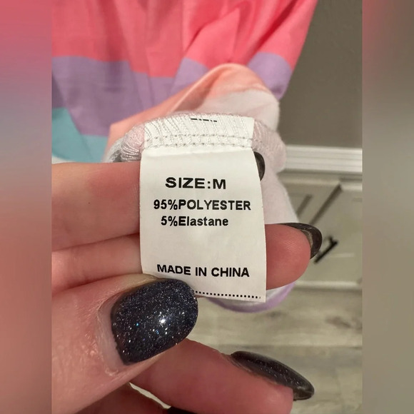 Rio Color Block Drawstring T-Shirt Dress - Picture 5 of 6